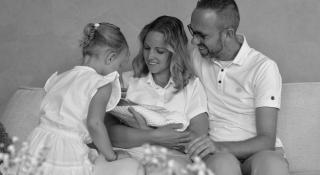 Foto van het gezin van kleine Liam